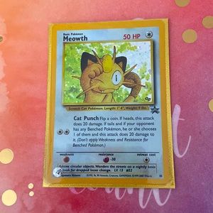 Meowth holo promo card! Great condition!